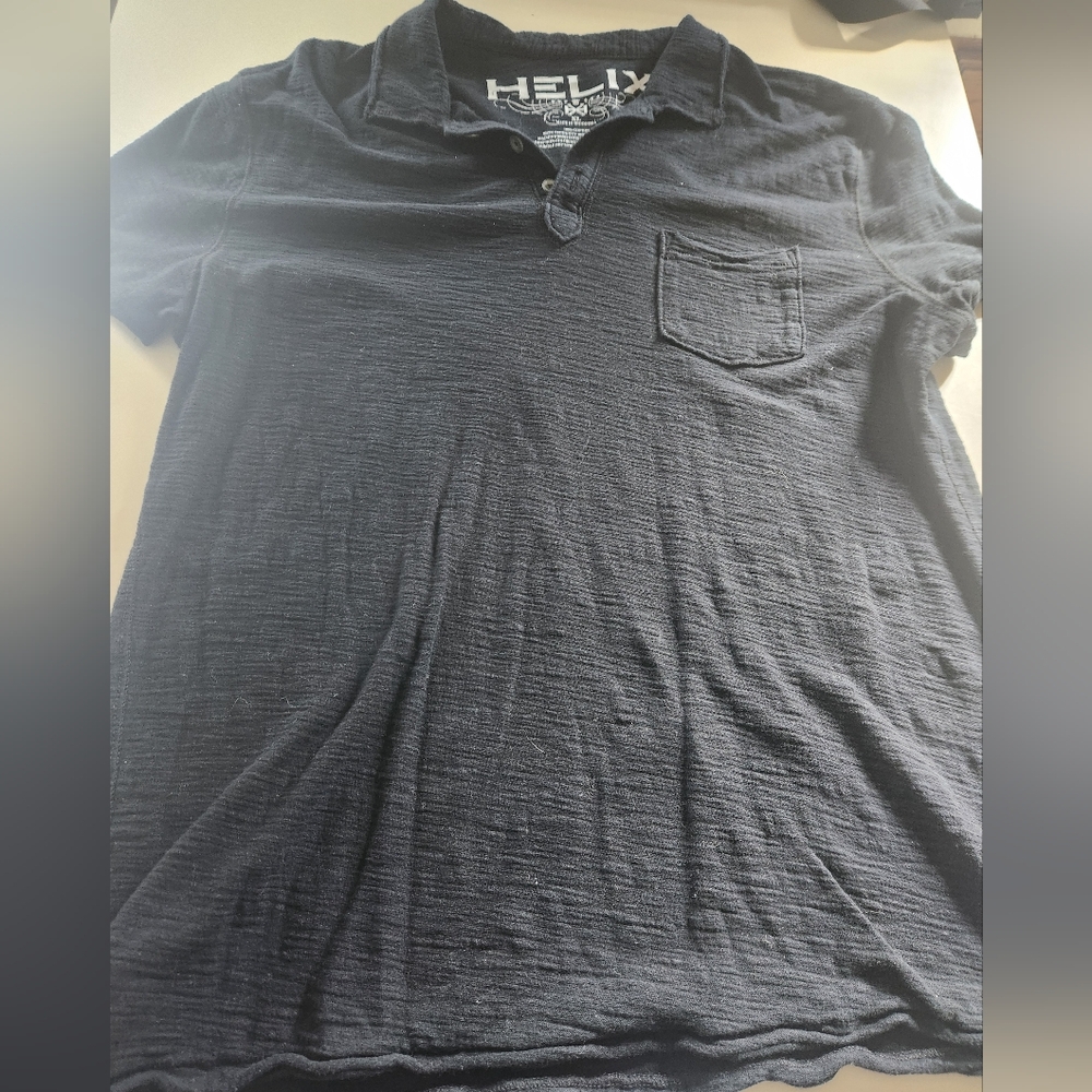 Helix Men's Charcoal Polo Shirt
